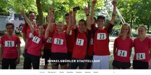 Screenshot der Website Dinkelsbühler Staffellauf